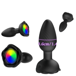 360° Roterende Lichtgevende Buttplug