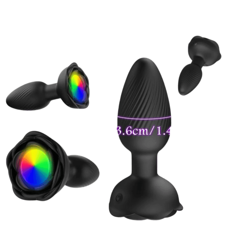 360° Roterende Lichtgevende Buttplug